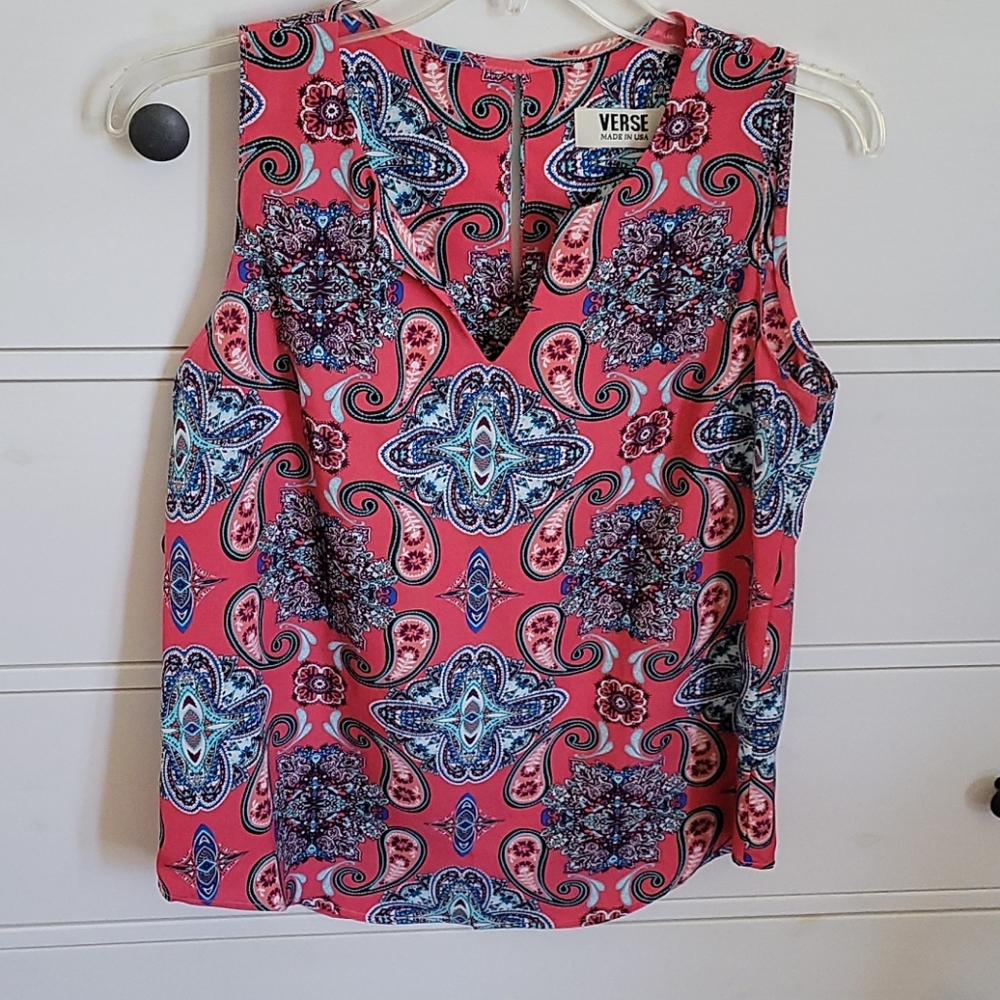 Verse Multicolored Blouse, Size XS